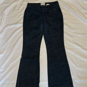 Levi Strauss Signature Low Rise Trowser Dark Denim Size Misses 6